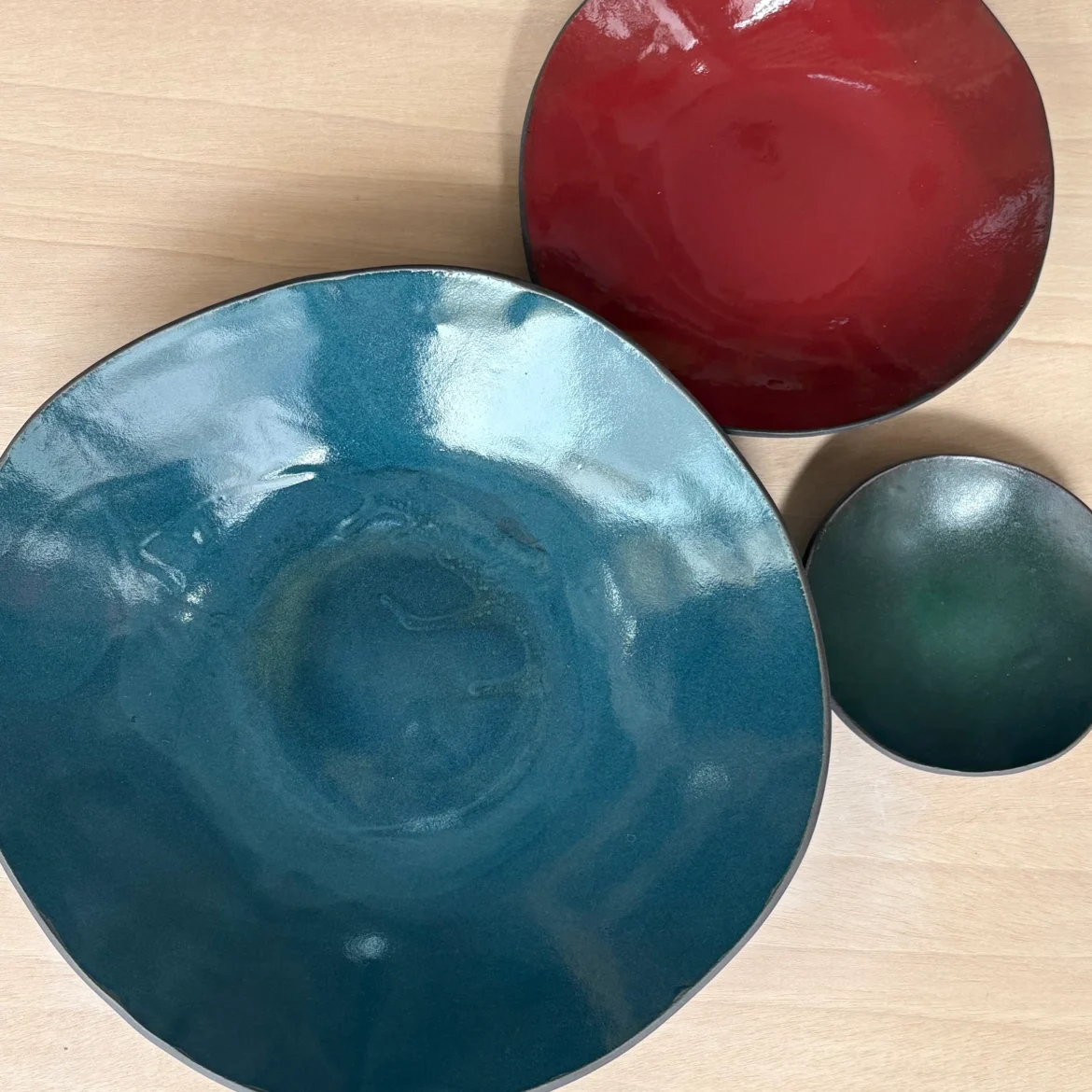 Trio of Black Bowls